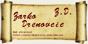 Žarko Drenovčić vizit kartica